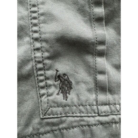 US Polo Assn. Cargo Shorts Men’s Waist 36 Flap Pockets Gray Hiking Beach - Picture 3 of 7